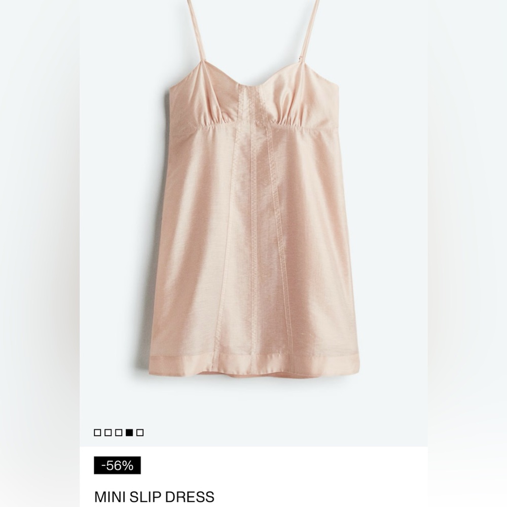 H&M Edition Pink Mini Slip Dress